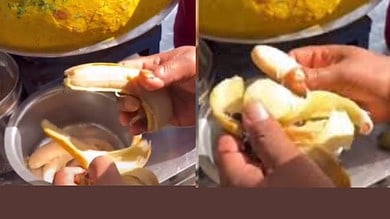Bizzare chat combo: Video of 'banana' mixed with pani puri goes viral
