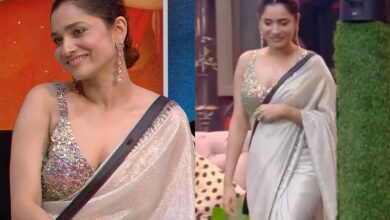 BB 17: Ankita Lokhande looks pretty in expensive saree worth Rs…