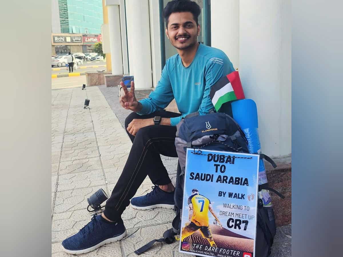 Indian man walks over 1,200 km from Dubai-Riyadh to meet Ronaldo