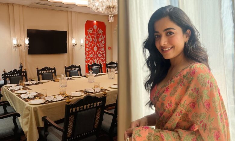 Rashmika Mandanna visits Mahesh Babu's restaurant in Banjara Hills