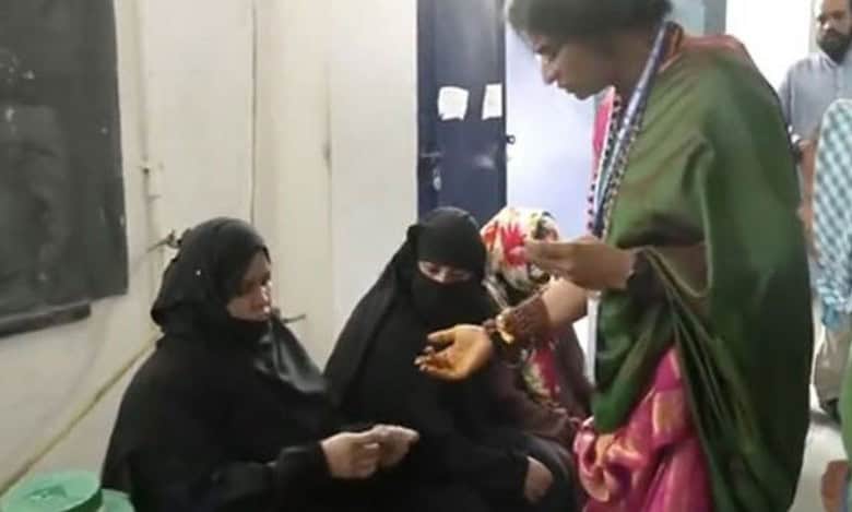 The complaint alleges that demanding Muslim women voters to remove their veils, verifying their identity cards and questioning their identities has adversely resulted in the voter turnout of Muslim women voters for the rest of the day on Monday.