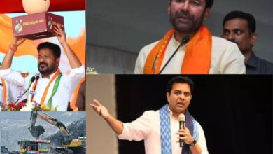 Chief Minister A Revanth Reddy and BRS working president KT Rama Rao (KTR) exchange allegations and counter-allegations on the issue of coal blocks auction on Friday.