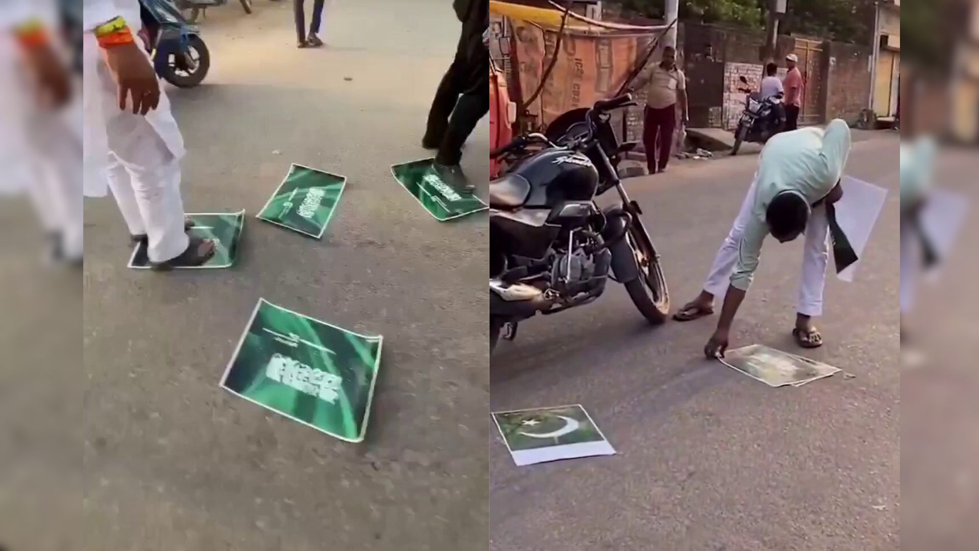 Islamic text inscriptions desecrated during anti-Pakistan protest in UP