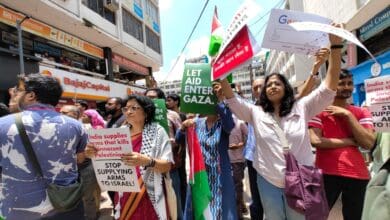 Pro-Palestine demonstration carried out in New Delhi on Saturday (Photo: X/Indians for Palestine)