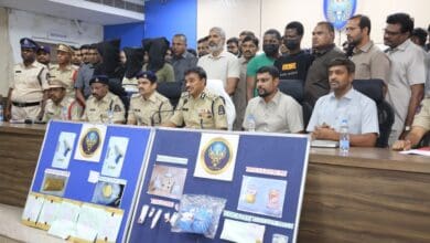 Major drug bust in Hyderabad,9 peddlers held