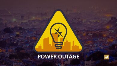 A graphic of a bulb for power cut in Hyderabad