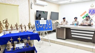 Temple thieves caught by Ibhrahimpatnam police