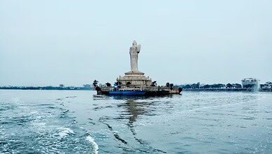 Hussain Sagar lake in Hyderabad