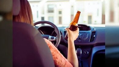 Representational image depicting drunk driving