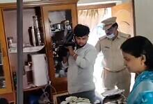 A team of police officials raids the house of BRS MLC Ravinder Rao