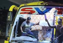 Private bus attacked in Hyderabad's Chaitanyapuri