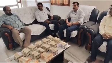 Cash seized from A Venkat Reddy's house