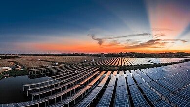 A solar power plant