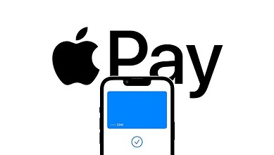 Apple Pay logo on a smartphone screen, representing digital payment technology for secure transactions.