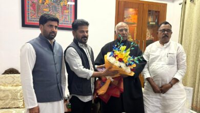 Telangana Chief Minister Revanth Reddy meets Congress President Mallikarjun Kharge in New Delhi