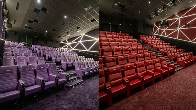 Movie screens at Odeon Mall