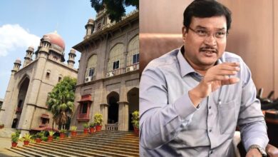 Telangana High Court (left) and HYDRAA Commissioner AV Ranganath (right)
