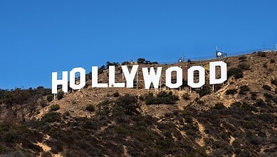 Hollywood sign on Los Angeles Hills