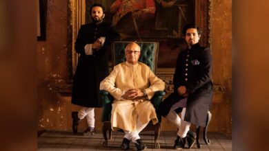 Prof Ali Khan Mahmudabad, his father Raja Mohd Amir Mohd Khan (centre) and brother Rajkumar Amir Hasan Khan.