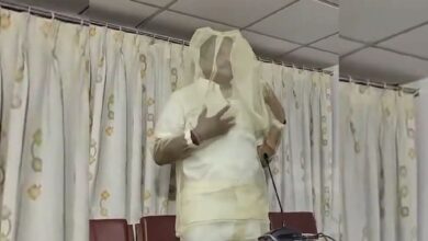 Hyderabad BRS MLA dons mosquito net outfit in protest over worsening civic menace