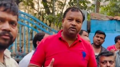 Hyderabad residents protest against demolitions near Goshamahal, expressing concerns over urban developme.