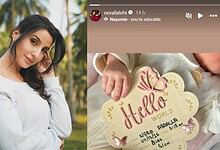 Nora Fatehi shares a glimpse of her newborn, 'baby Nora', in a heartfelt post.
