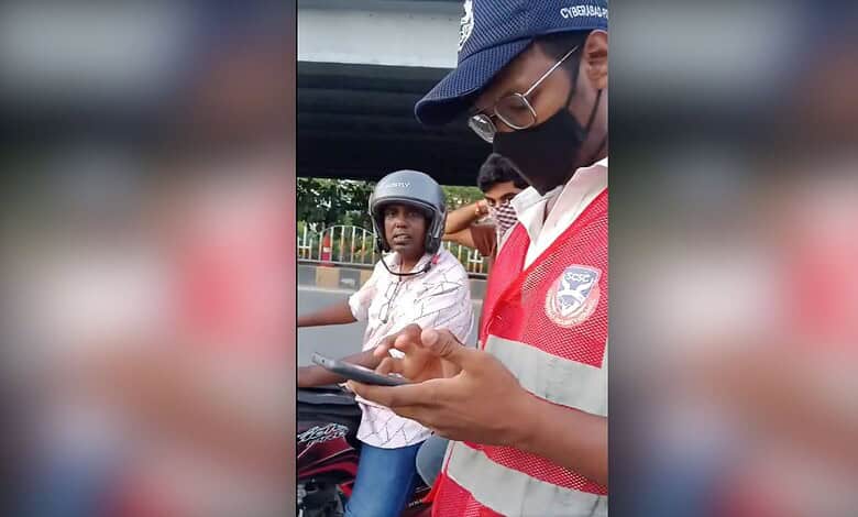 Hyderabad traffic personnel's use of personal phone to take photos challenged