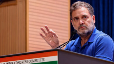 Lok Sabha LoP Rahul Gandhi during the AICC Minority Department District Heads in New Delhi