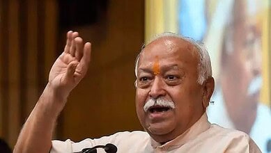 Mohan Bhagwat at a meeting