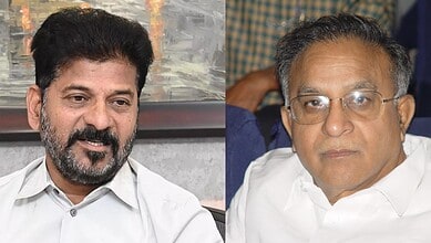 Telangana CM Revanth and Jaipal Reddy in a commemorative event setting.