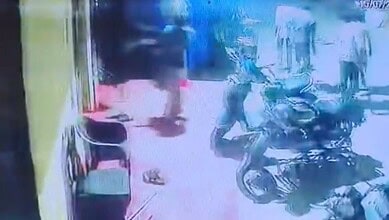 Scene of a violent clash with injured individuals and damaged property in Hyderabad's Meerpet.