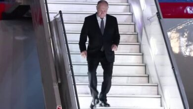 Vladimir Putin arrives in New Delhi to attend BRICS summit