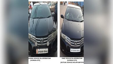 cars with fake number placed seized by Hyderabad police