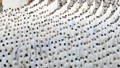 Scenes from the dawn prayer without distancing  in Two Holy Mosques as COVID-19 curbs lifted
