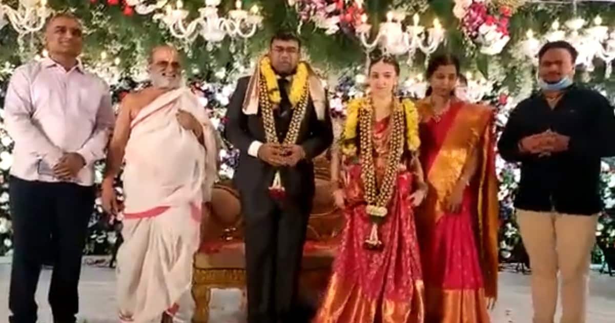 Ukrainian woman tied the knot with a Hyderabadi (Twitter)