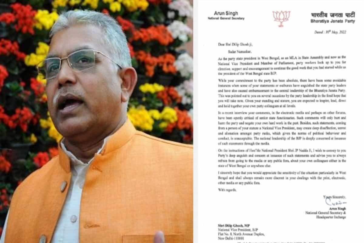 Bengal: BJP censors Dilip Ghosh, bars him from speaking to media