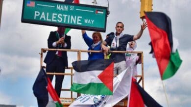 US: People celebrate as New Jersey renames street "Palestine way"