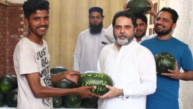 'Tarbooz politics' in Pakistan: Politician distributes watermelons with his name carved on them
