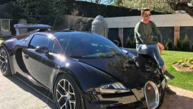 Cristiano Ronaldo's Bugatti Veyron meets with an accident!