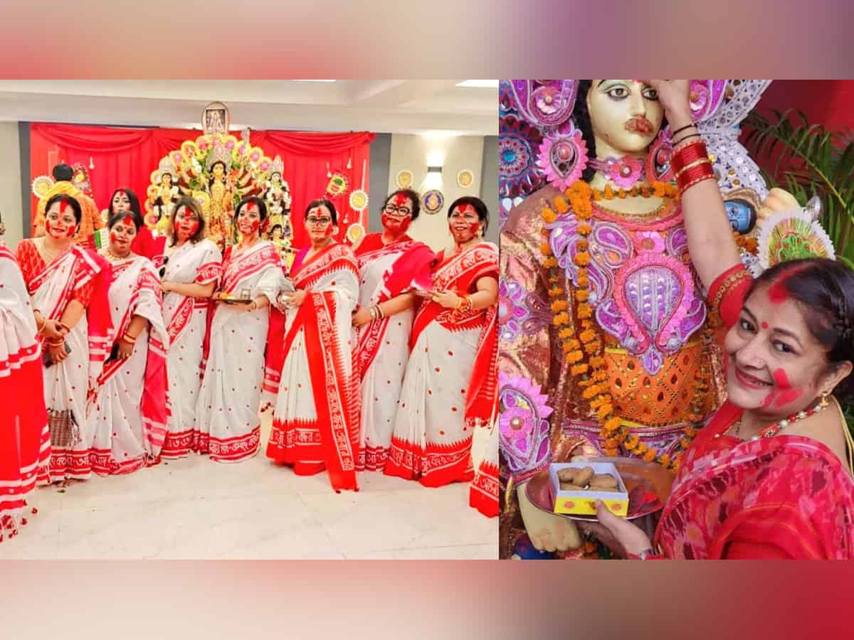 Check out how women celebrated 'Sindoor Khela' in West Bengal