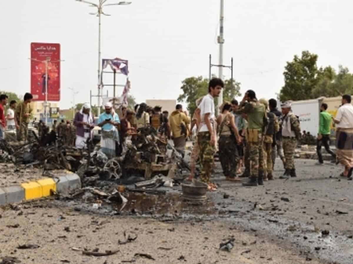 Explosions rock government-controlled oil port in Yemen