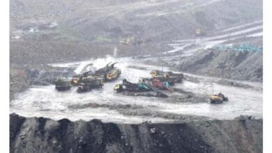 Coal production affected by rain in SCCL Kothagudam opencast mines