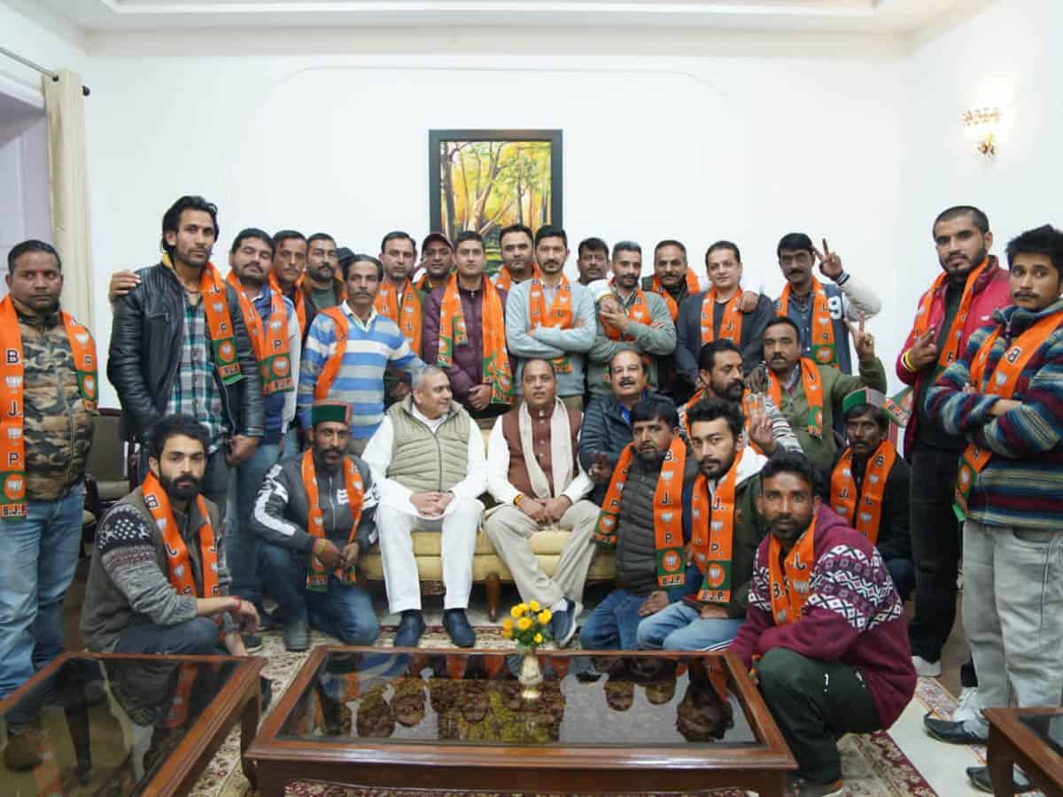 26 Congress leaders join BJP in Himachal.