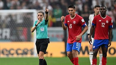 Stephanie Frappart makes history as first woman to referee men’s World Cup match