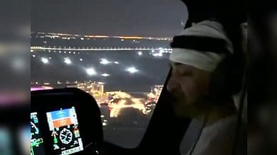 Watch: UAE President flies in helicopter over Abu Dhabi during NYE celebrations