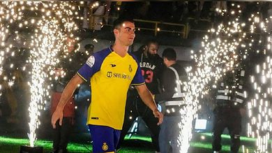 Cristiano Ronaldo unveiled as Al Nassr player at Mrsool Park stadium in Riyadh