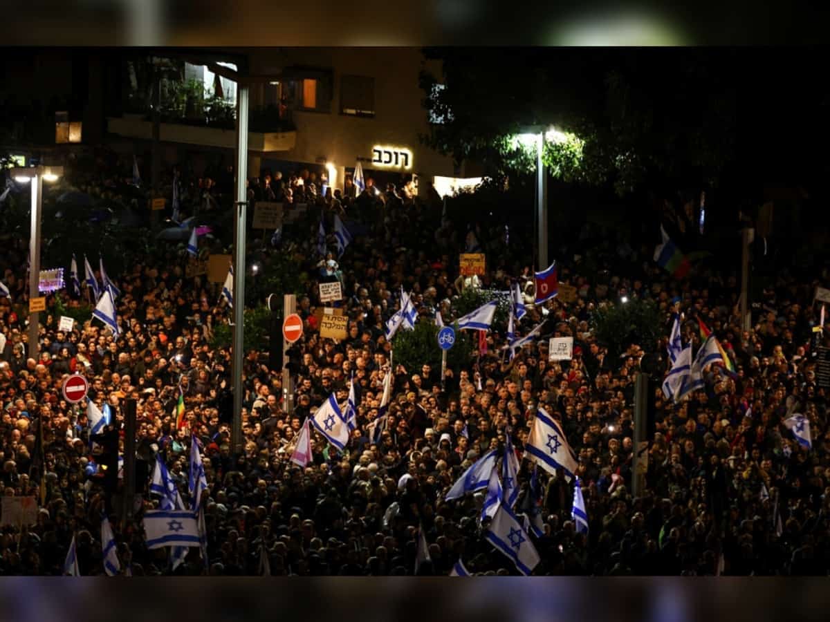 Over 80,000 Israelis protest against Netanyahu government