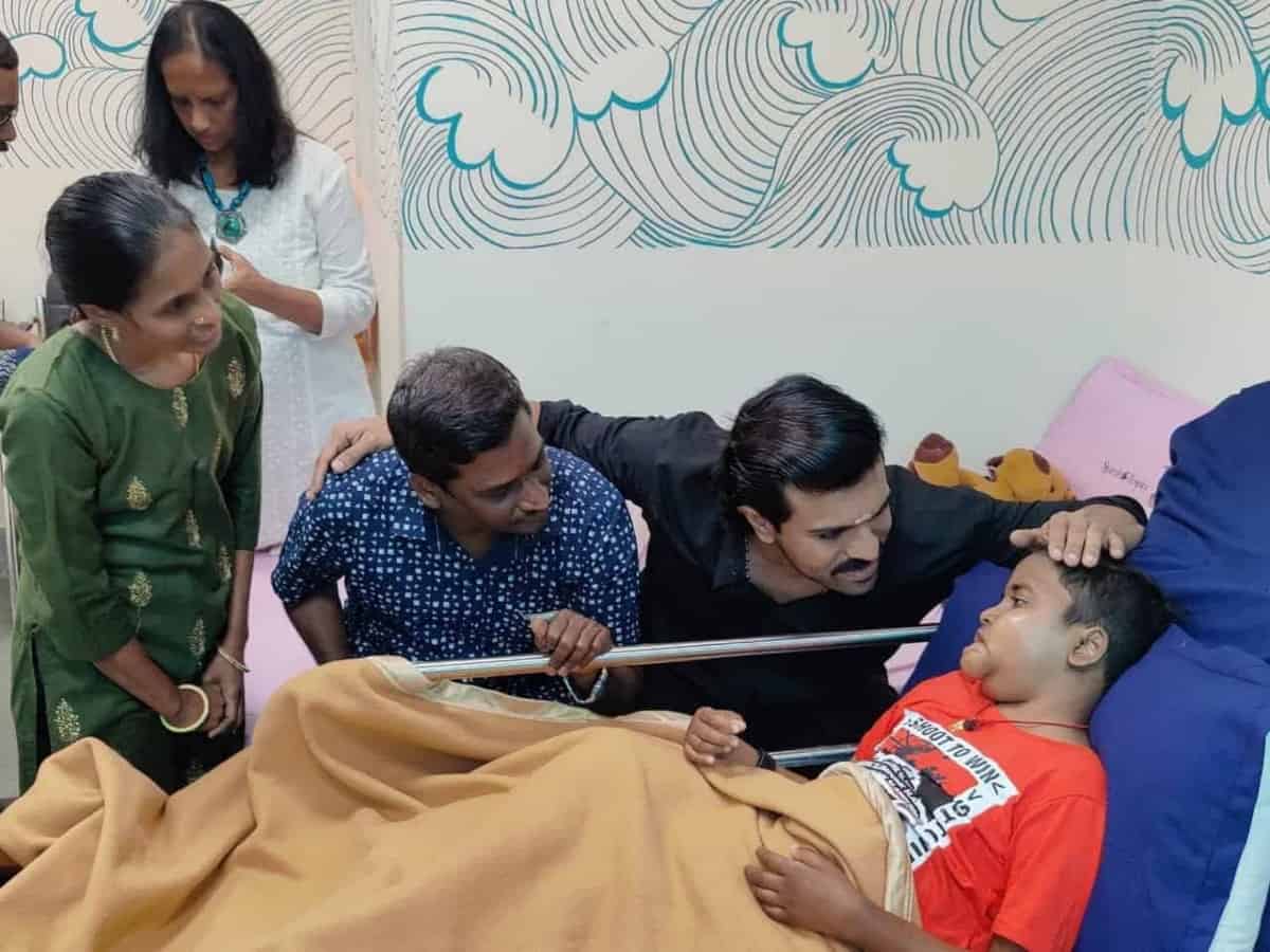 Ram Charan supports young cancer patient in Hyderabad