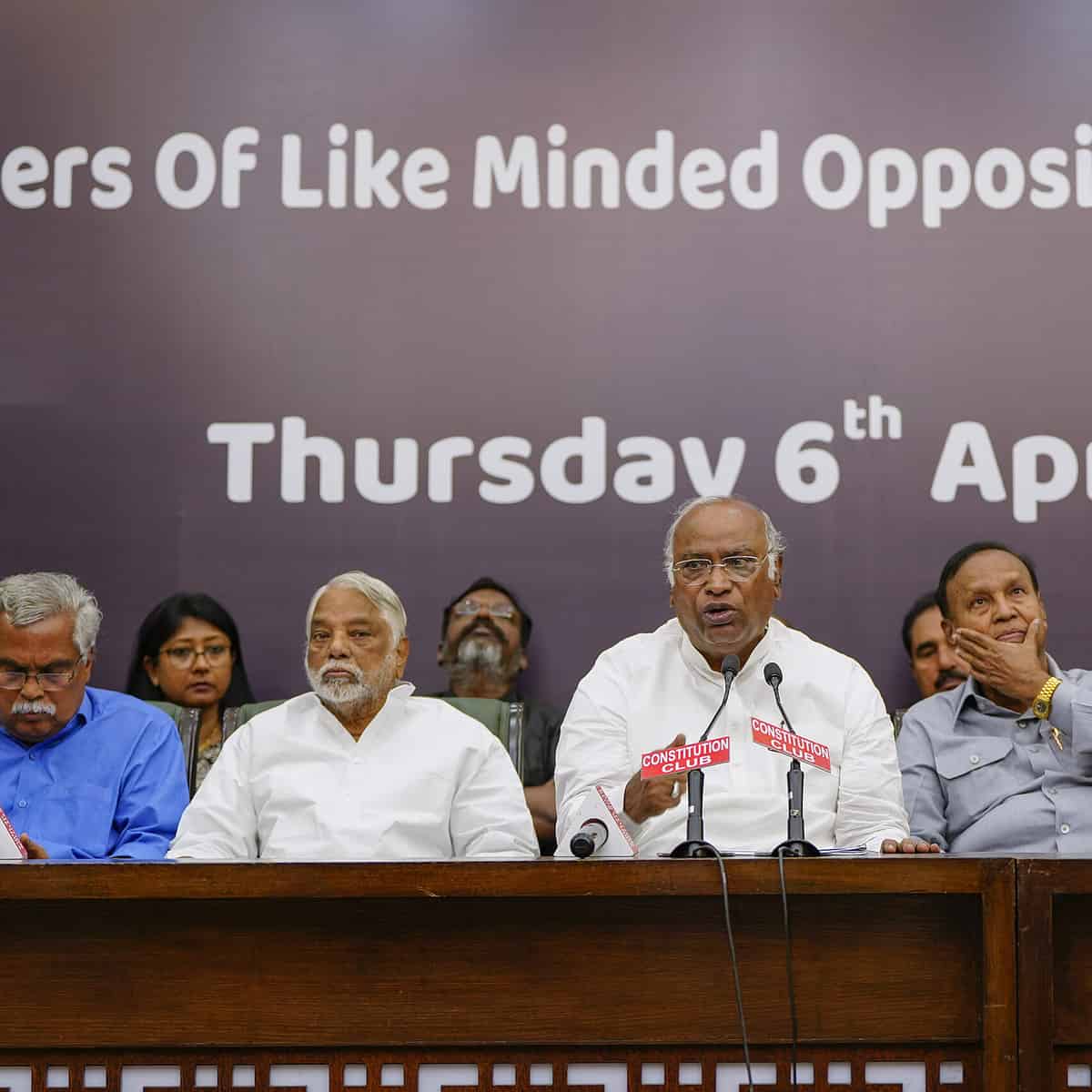 Opposition MP's joint press conference in Delhi