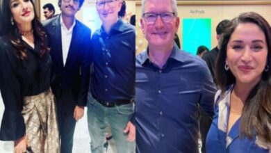 Raveena Tandon to Madhuri Dixit, Bollywood celebs pose with Apple CEO Tim Cook